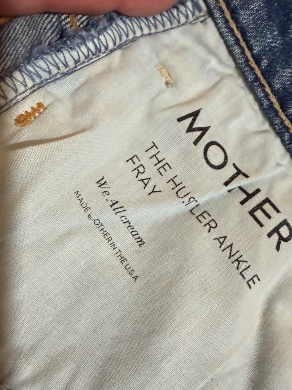 MOTHER SUPERIOR The Hustler Ankle Fray Jeans Size 25 - Picture 9 of 16